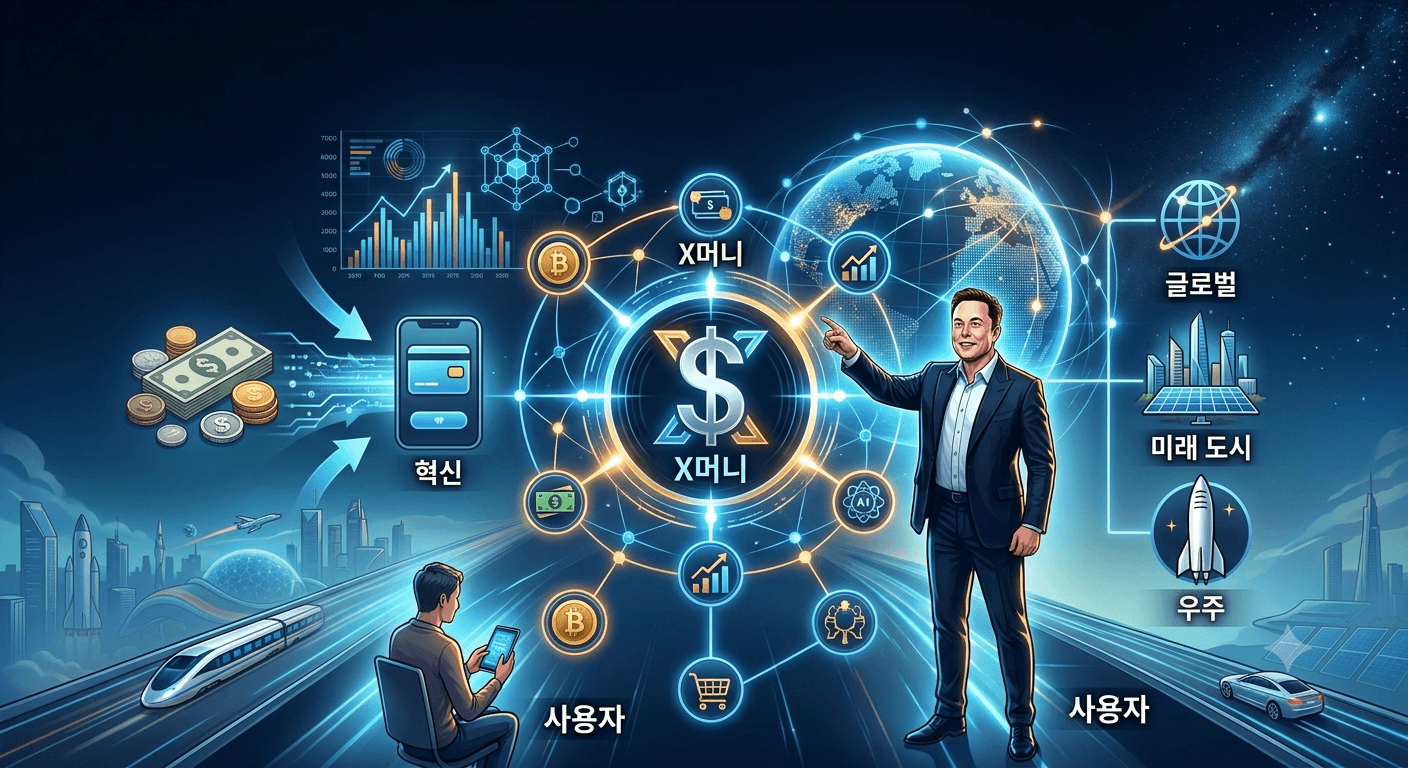 머스크가 만드는 X머니 토털경제플랫폼