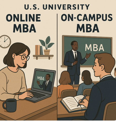 미국대학 온라인, 오프라인 비교
