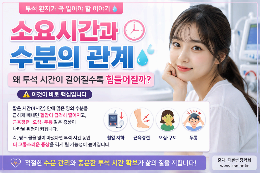 소요시간과 수분의 관계 이미지사진