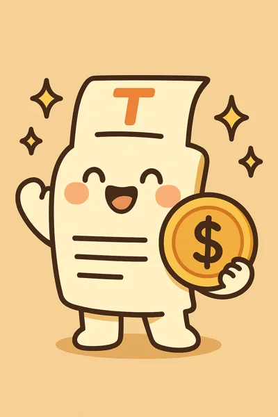 부가세 환급금 수령 상황 표현