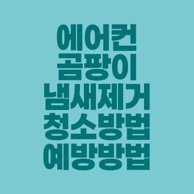 썸네일-에어컨-곰팡이-냄새제거-청소방법-예방방법