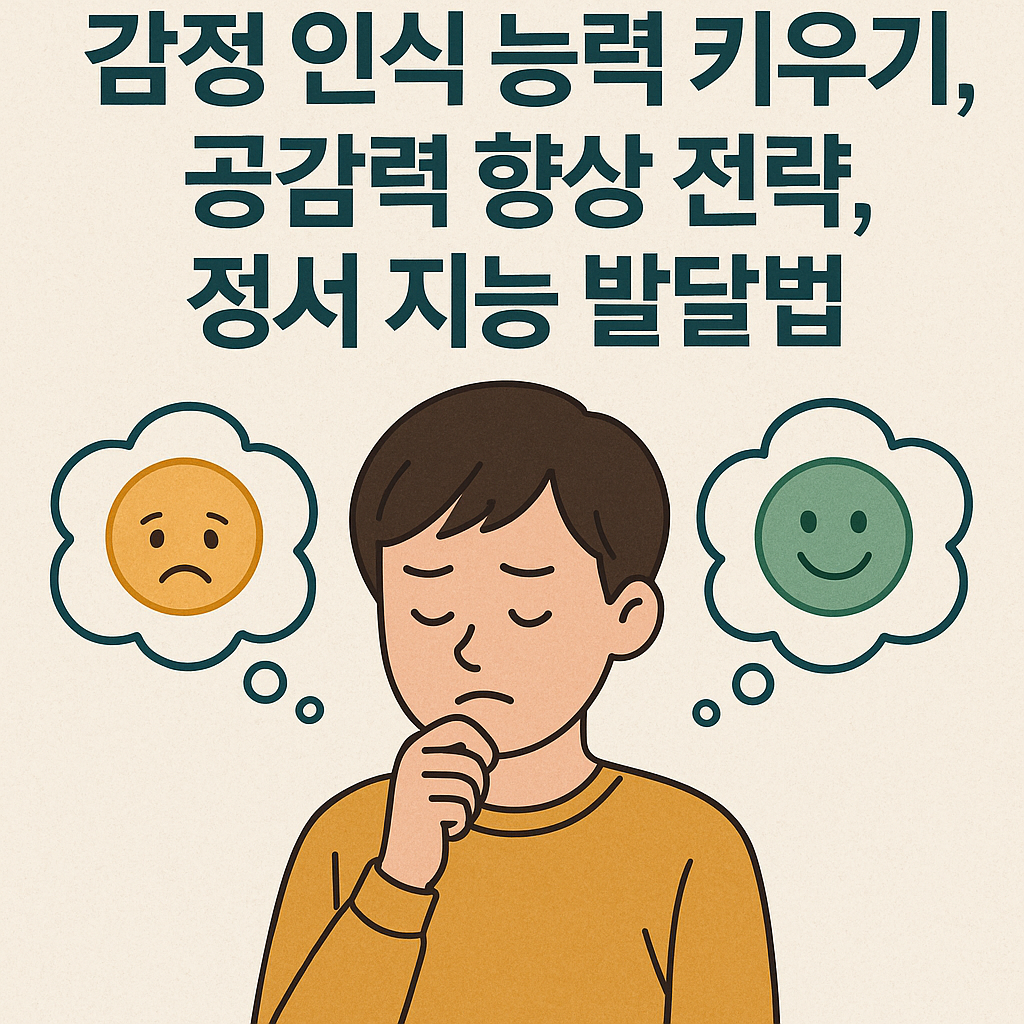 감정 인식 능력 키우기, 공감력 향상 전략, 정서 지능 발달법