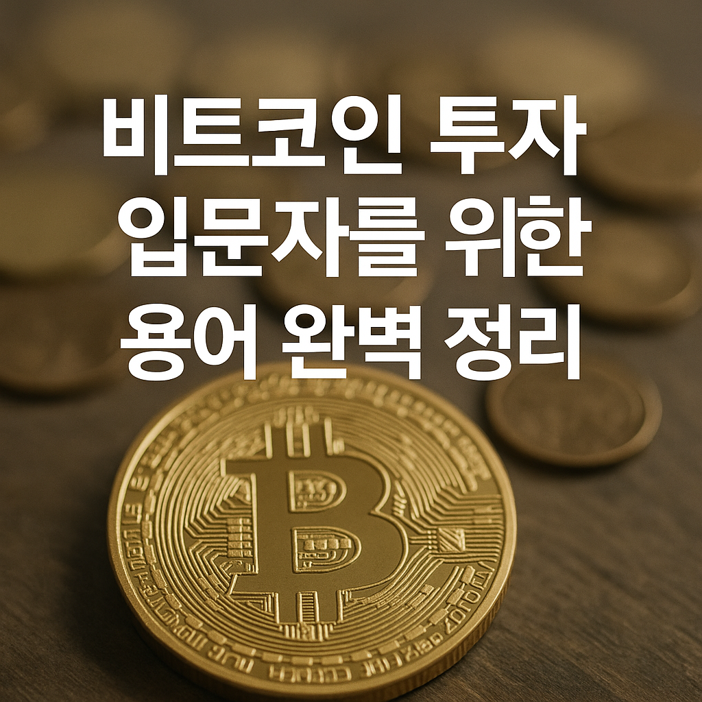 비트코인 투자 입문자를 위한 용어 완벽 정리