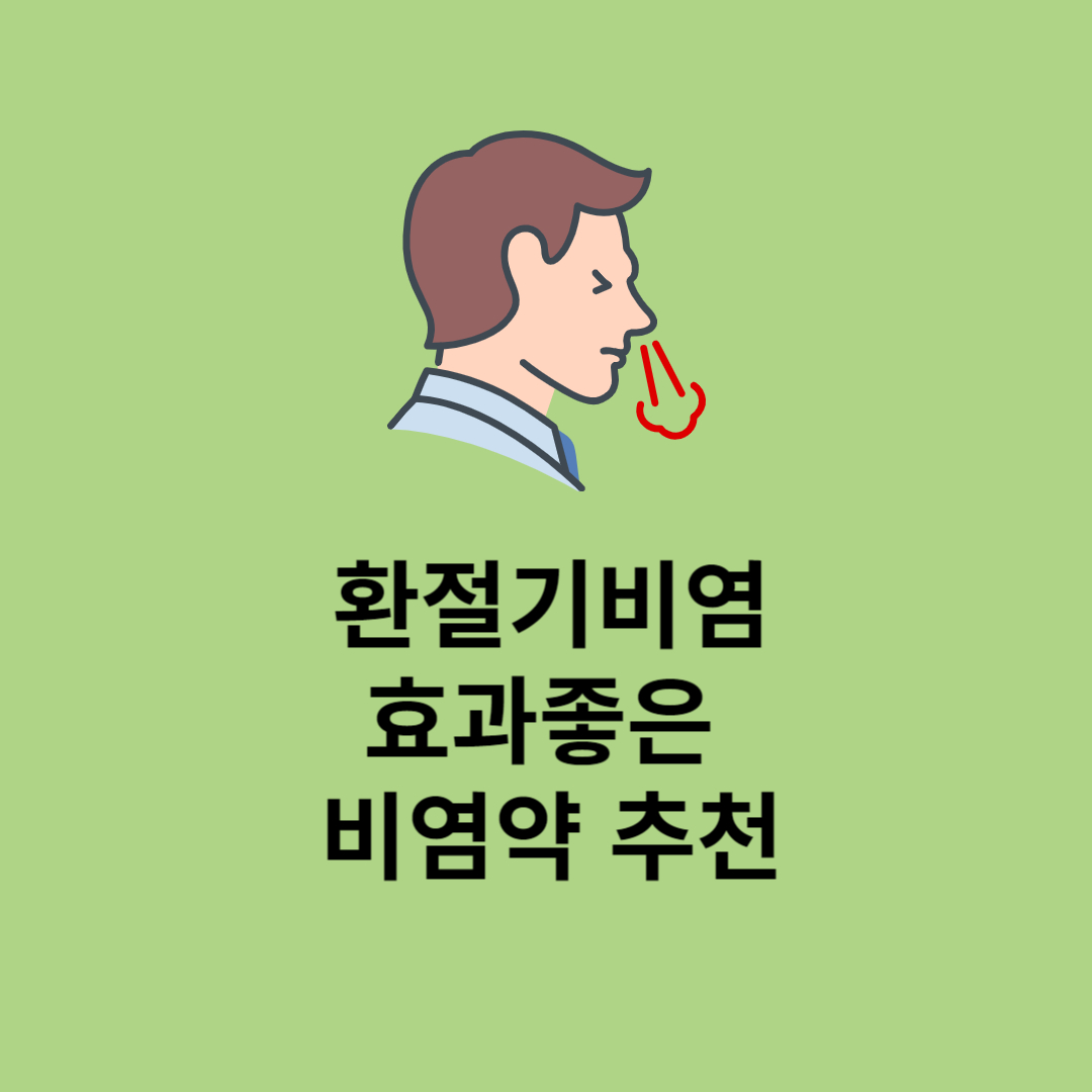 비염에 효과 좋은 비염약 추천