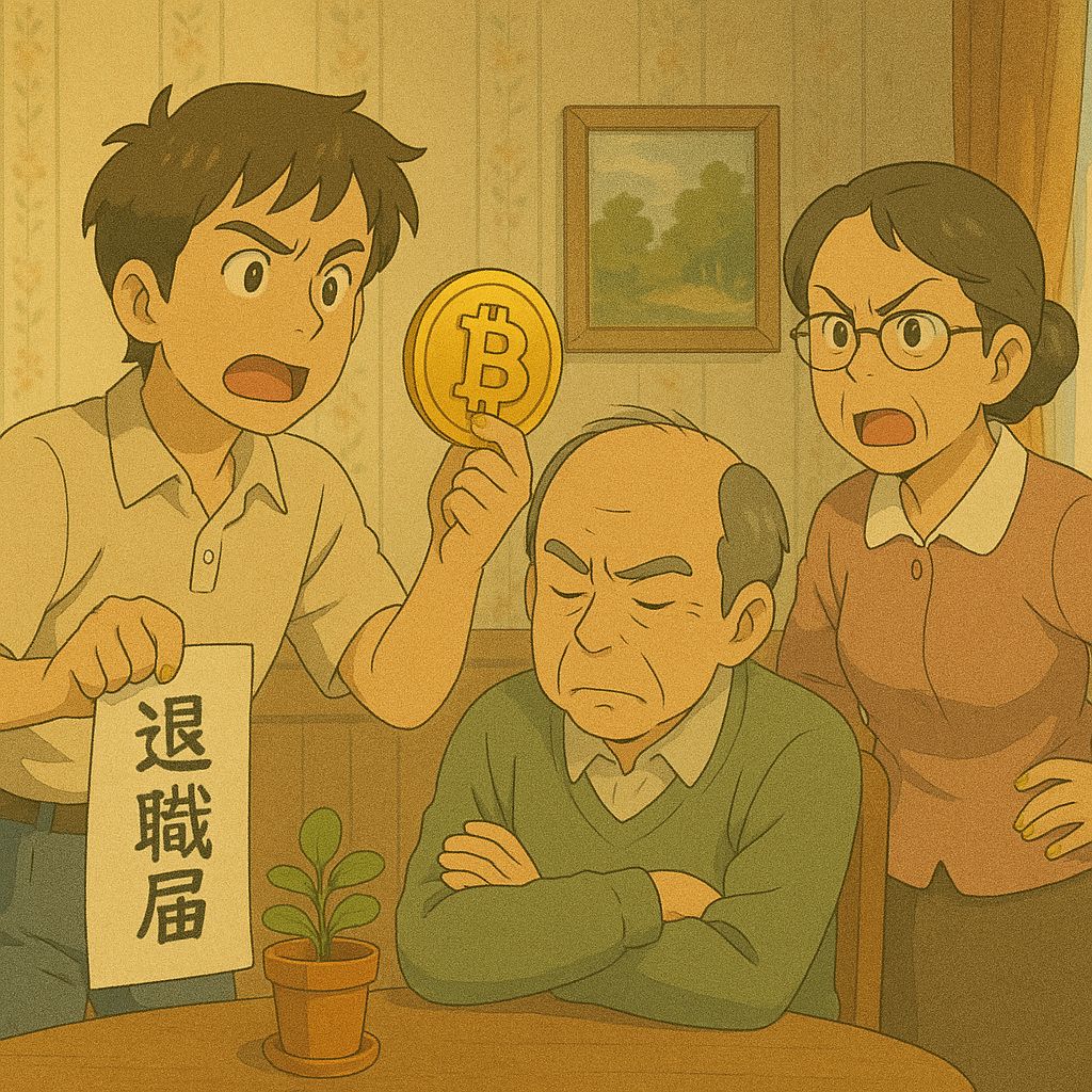 비트코인 투자로 부모님과 갈등한 사례 사진