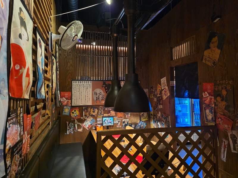 모토이시 세종점 실내 모습. 일본풍이다.