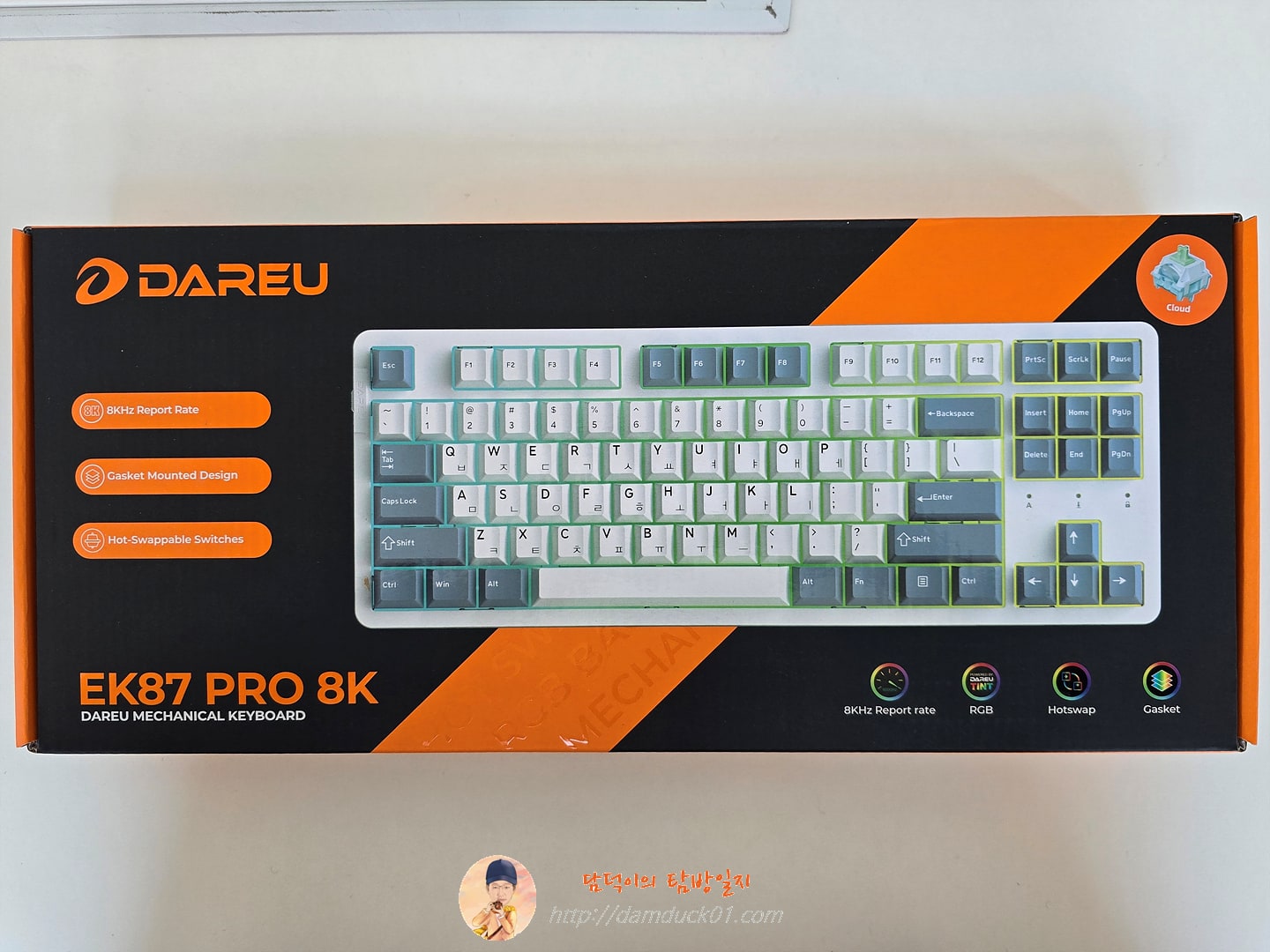 다얼유 EK87PRO 8K 유선 기계식 키보드