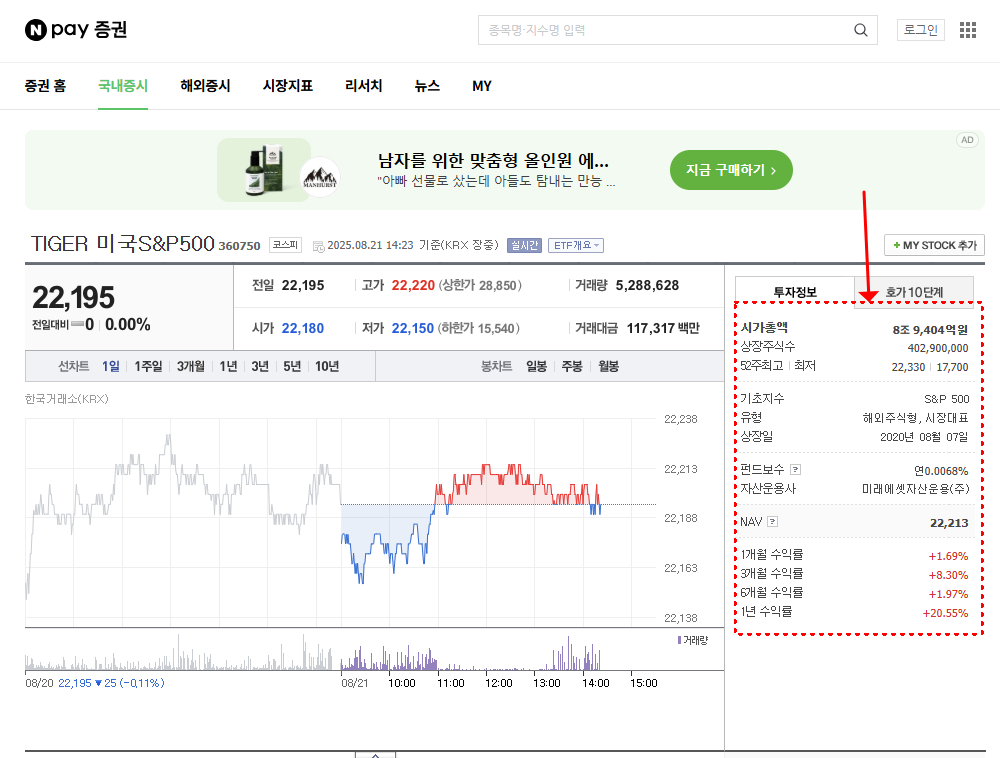연금계좌에서 투자하는 ETF 정보 확인방법 