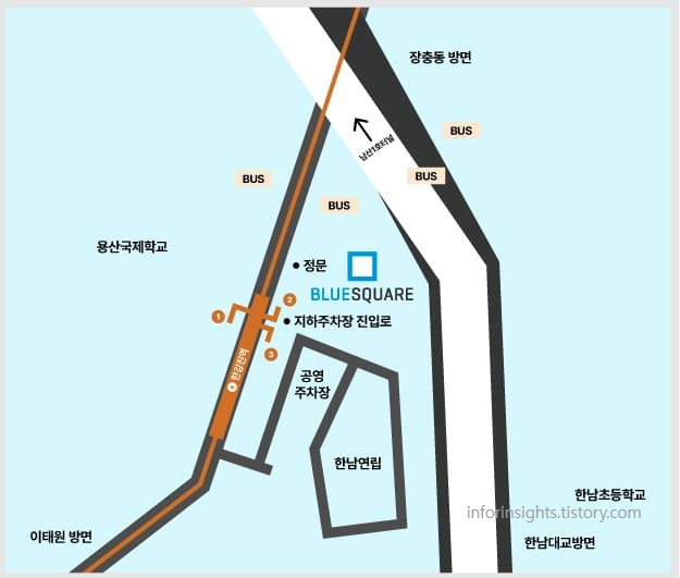 블루스퀘어 위치