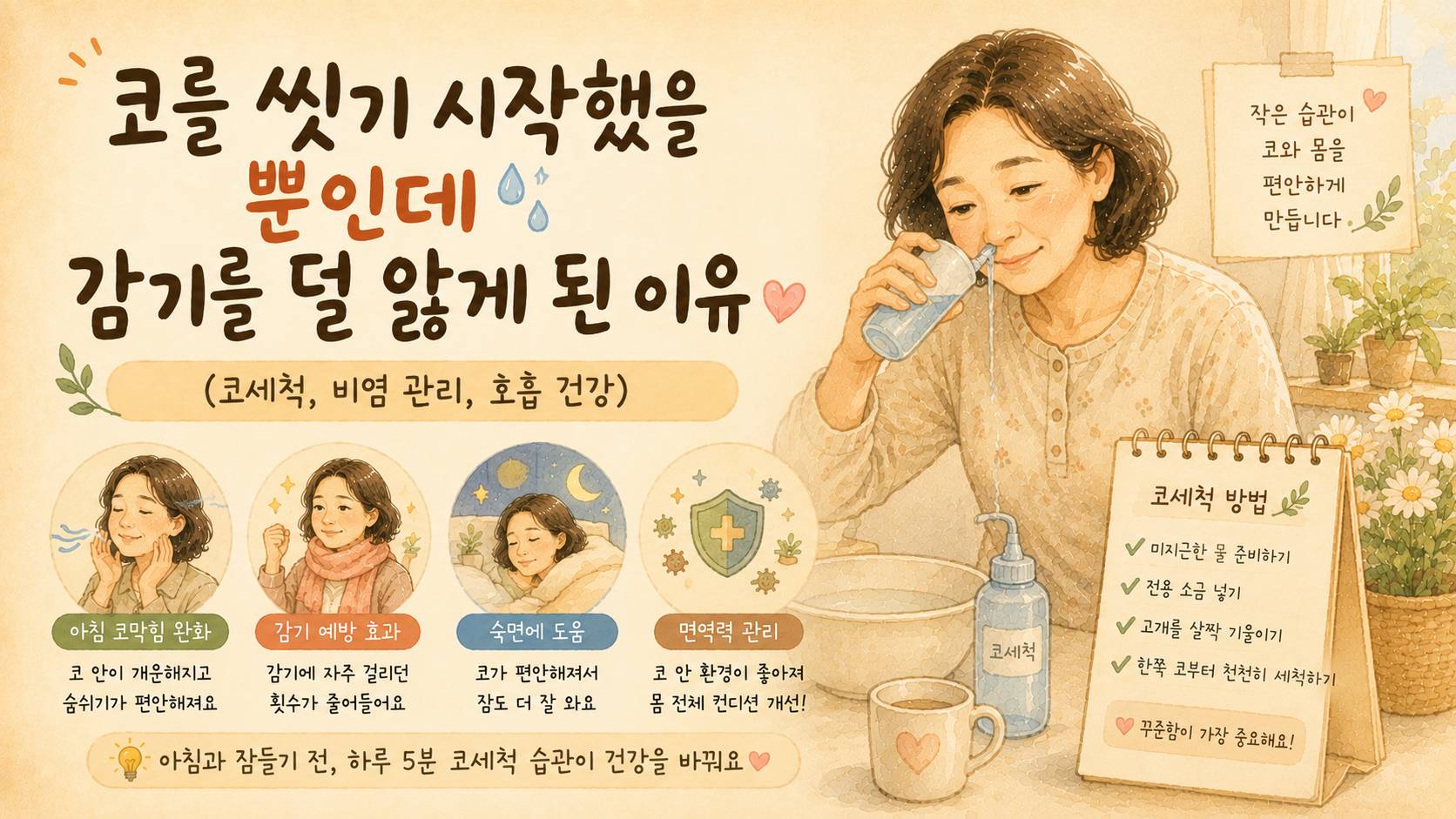 코세척으로 건강 지키기