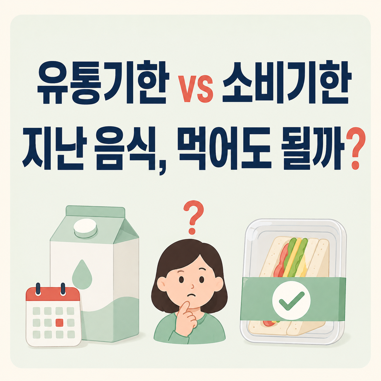 유통기한 vs 소비기한 차이점 총정리! 지난 음식 먹어도 될까?