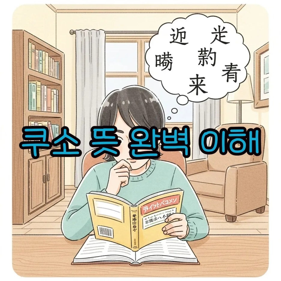 일본어 '쿠소'의 다양한 의미를 고민하는 모습