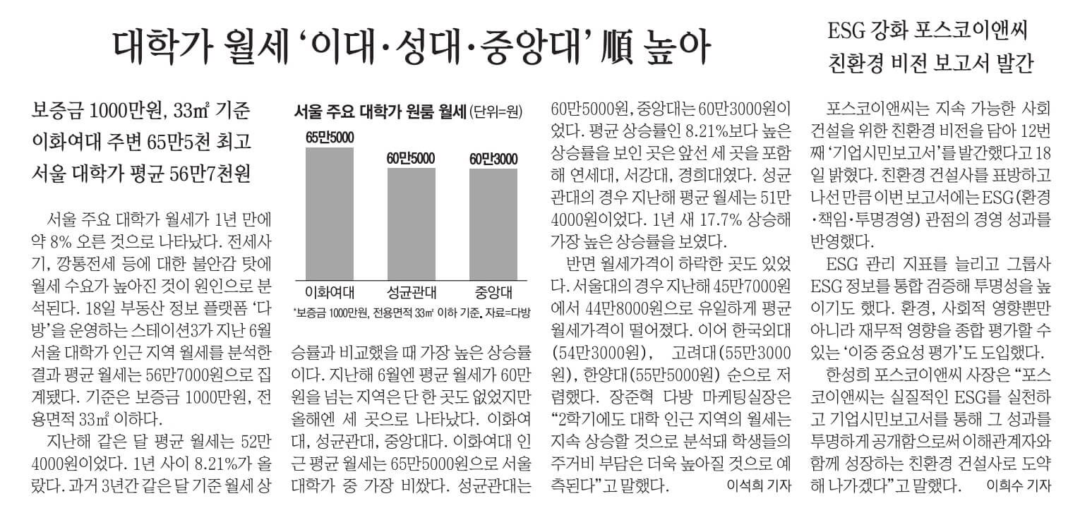 7월 19일 수 신문스크랩7