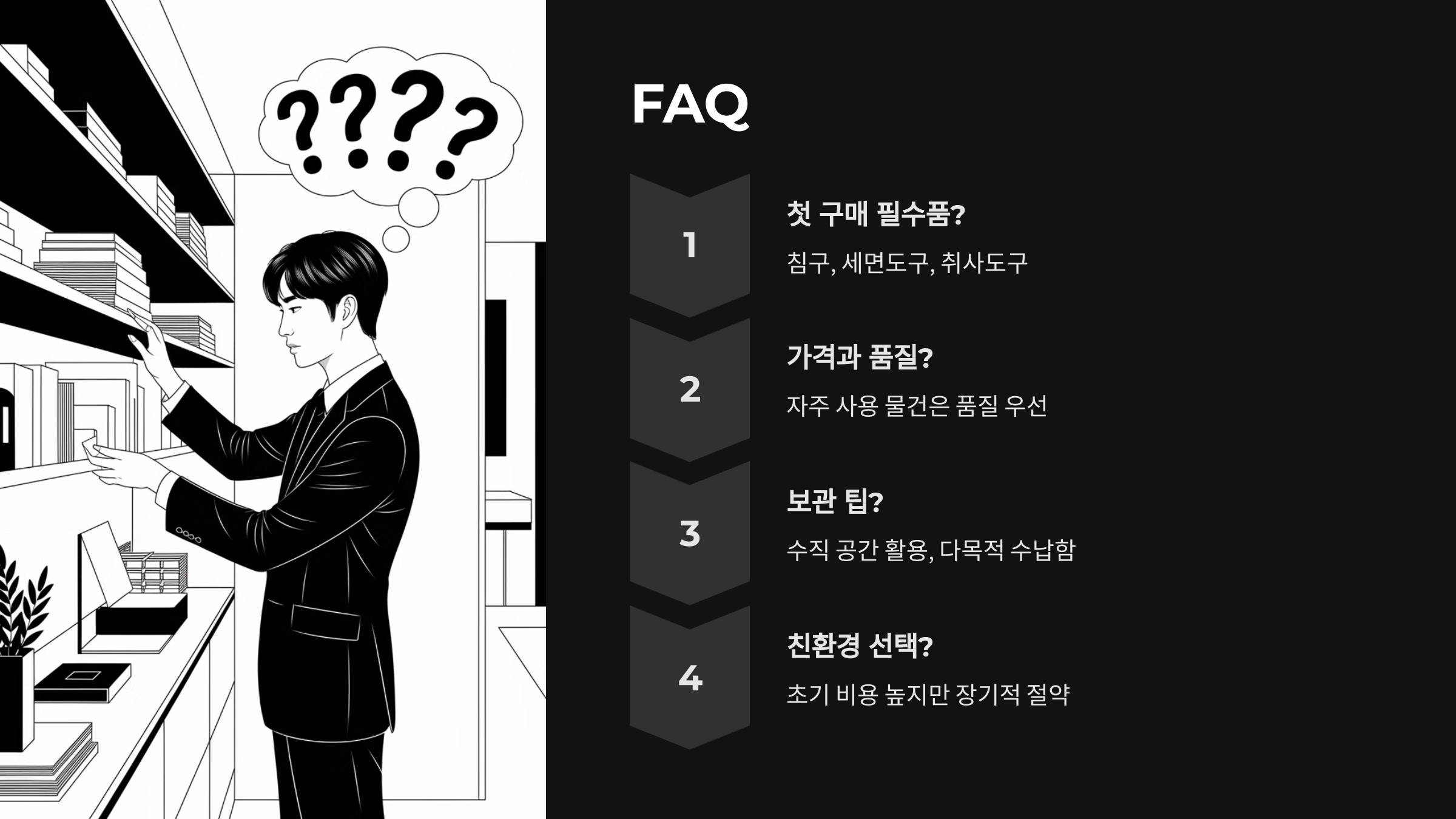 자취 초보자를 위한 생필품 리스트