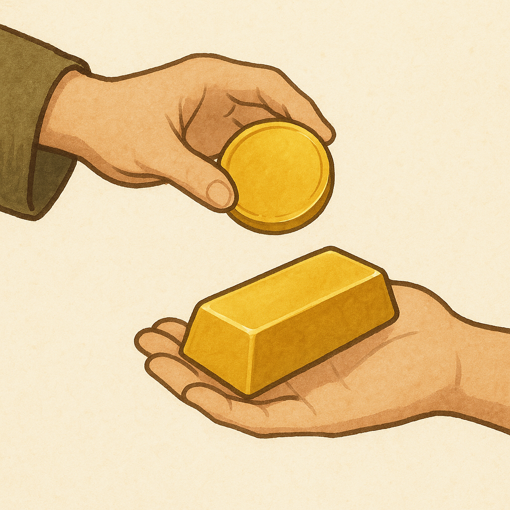 금화나 금덩이를 받는 꿈