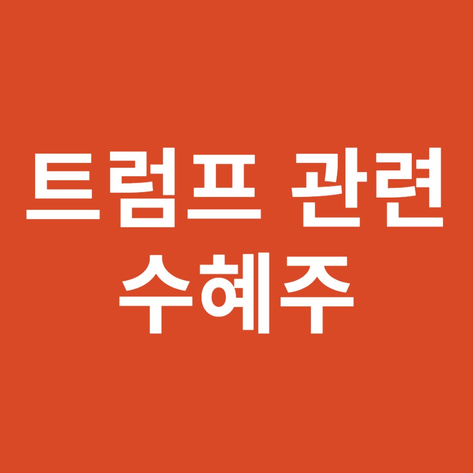 트럼프 대선 관련 수혜주