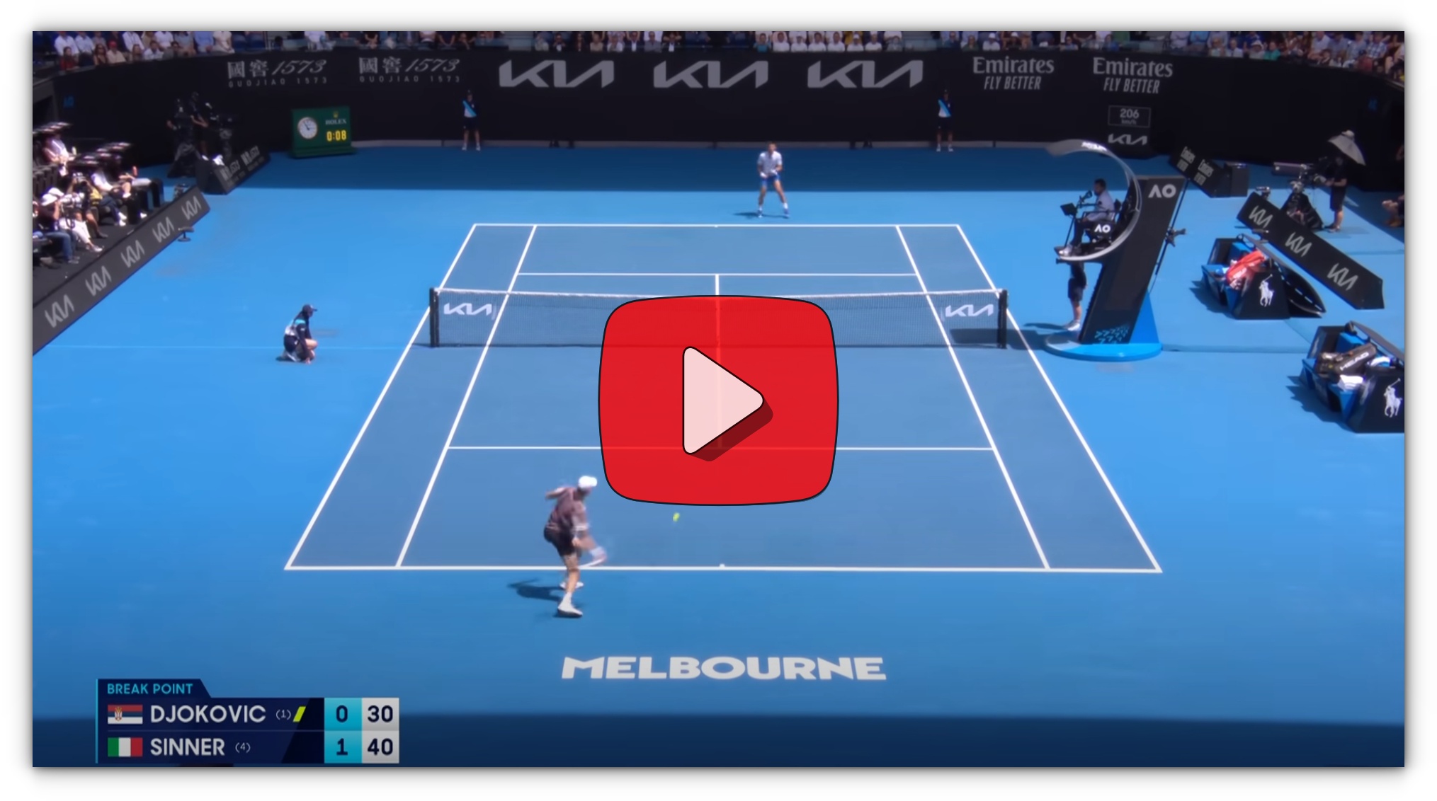 2024 호주오픈 남자 단식 결승 중계방송 야닉 시너(신네르) 다닐 메드베데프 시청하기