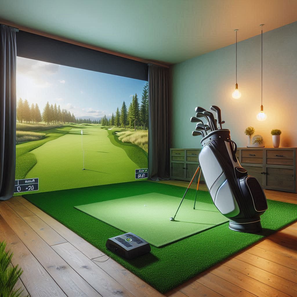 스크린골프장 배경