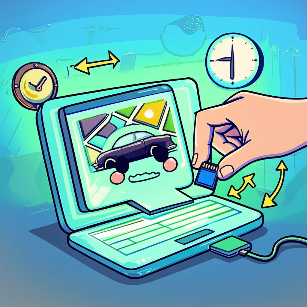 임팔라 순정 내비 업데이트 시동 유지..