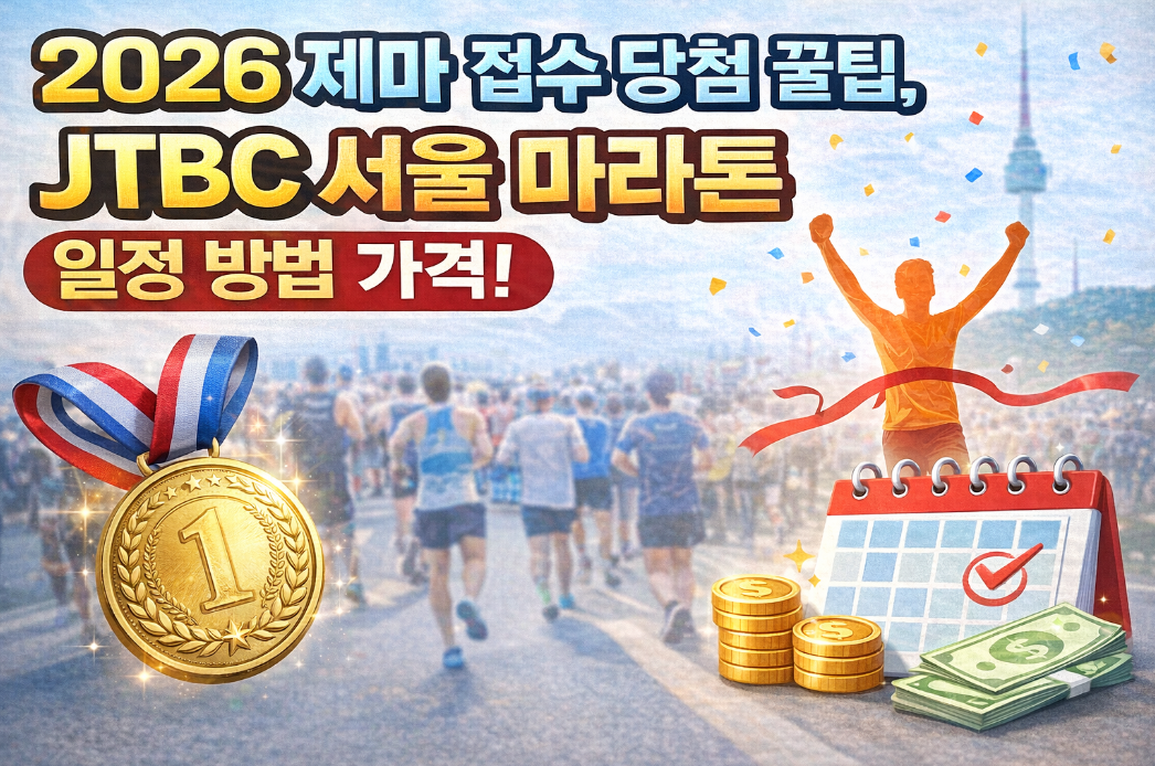 JTBC 서울마라톤 일정 방법 가격 당첨 100% 꿀팁 총정리