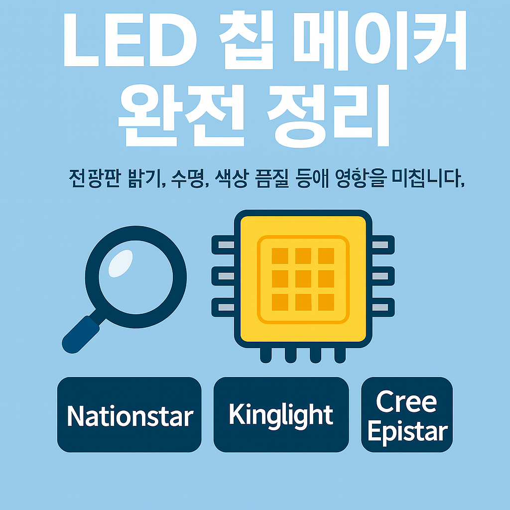 LED 칩 메이커 종류 완전 정리