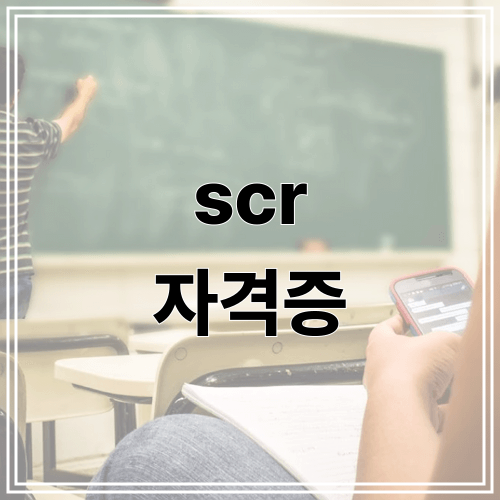 SCR 자격증