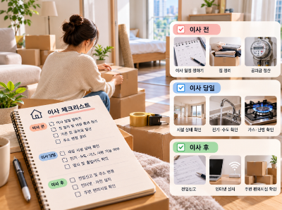 거주지 변경 전후 체크리스트: 주소 변경부터 시설 확인까지