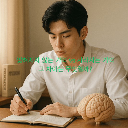 기억,망각,장기기억,해마,수면과기억,간격반복,인출연습,플래시벌브,오정보효과,트랜잭티브메모리