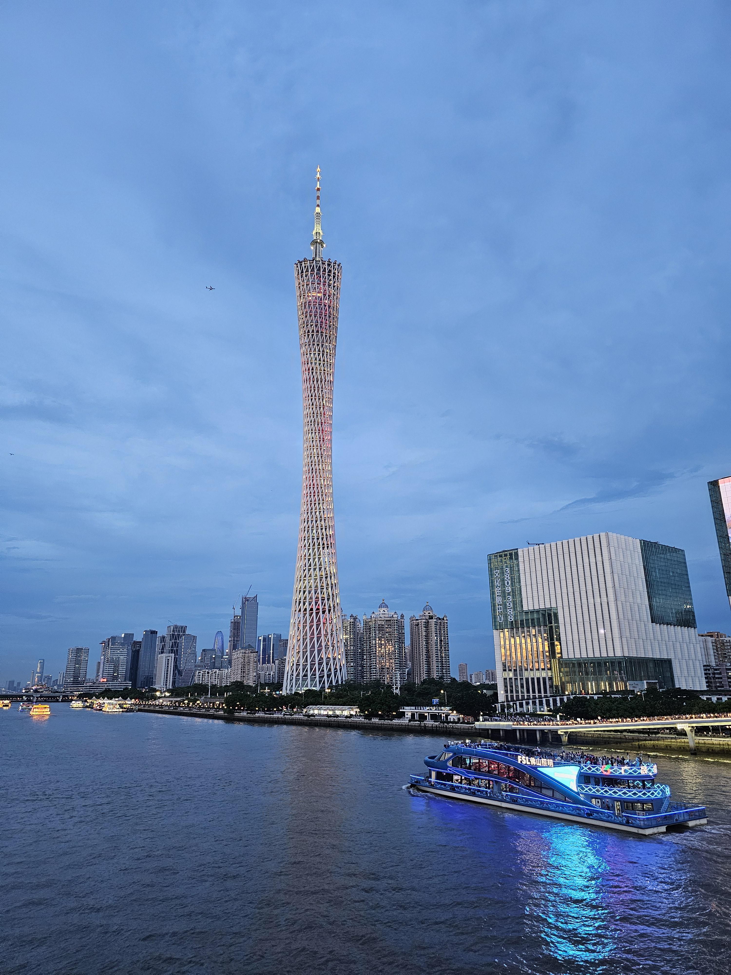 광저우타워 사진 야경