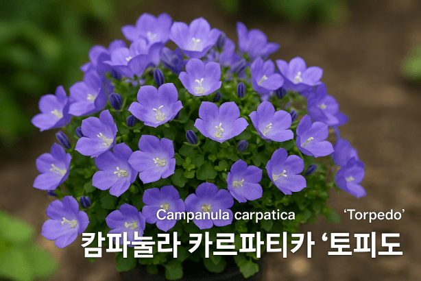 청보라빛 종꽃의 매력, 캄파눌라 &lsquo;토피도&rsquo;로 정원에 감성을 더하다