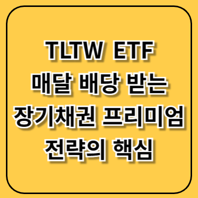 TLTW ETF, 매달 배당 받는 장기채권 프리미엄 전략의 핵심