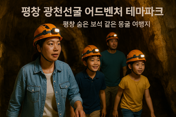 광천선굴어드벤처테마파크, 평창 숨은 보석 같은 동굴 여행지