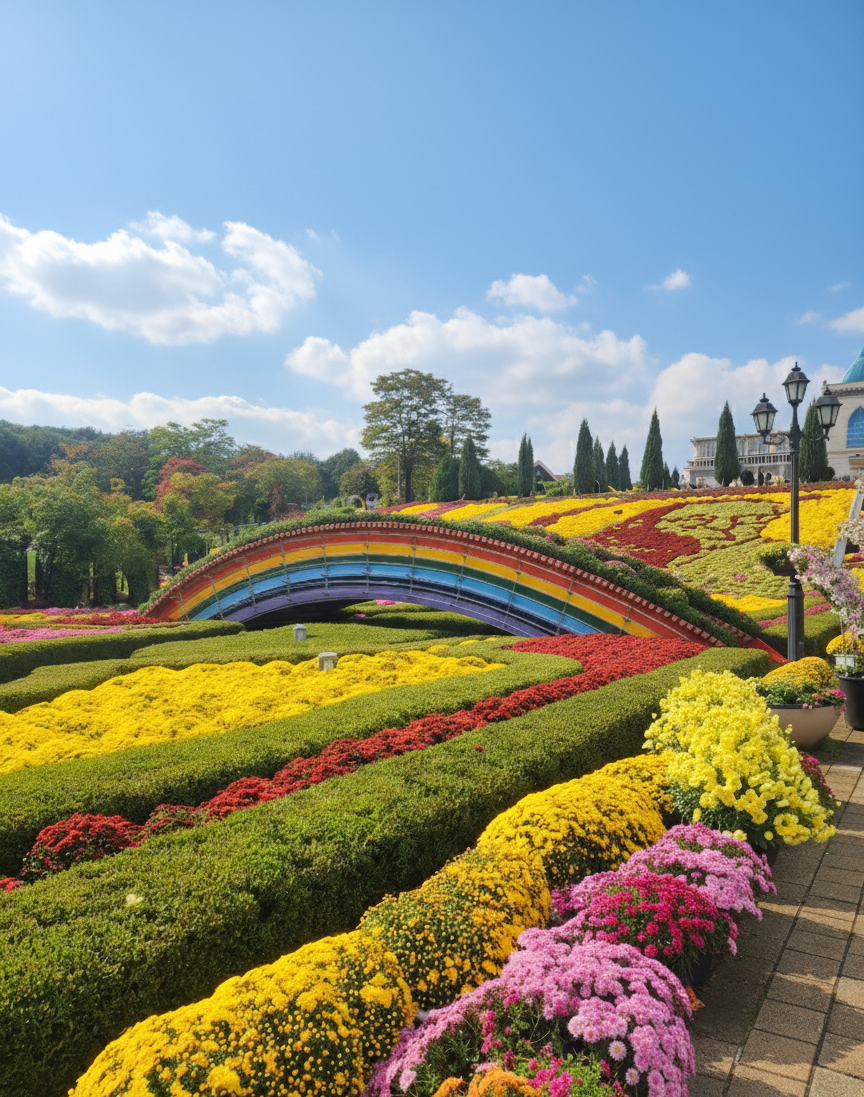 임실N치즈축제 꽃 경관