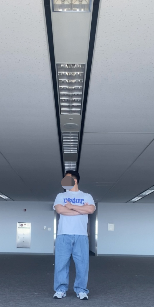 데일리룩(2024. 5. 28.)벡타르 티셔츠, vectar., 벡타르, 무신사스탠다드 데님 와이드 벌룬팬츠, 아식스 젤 카야노 5 OG, 폴로랄프로렌 야상 셔츠 자켓 OG-107