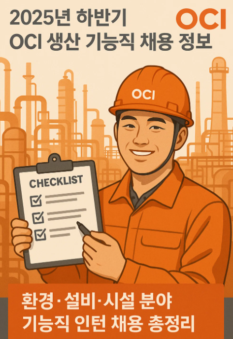 2025년 하반기 OCI 생산 기능직 채용 정보