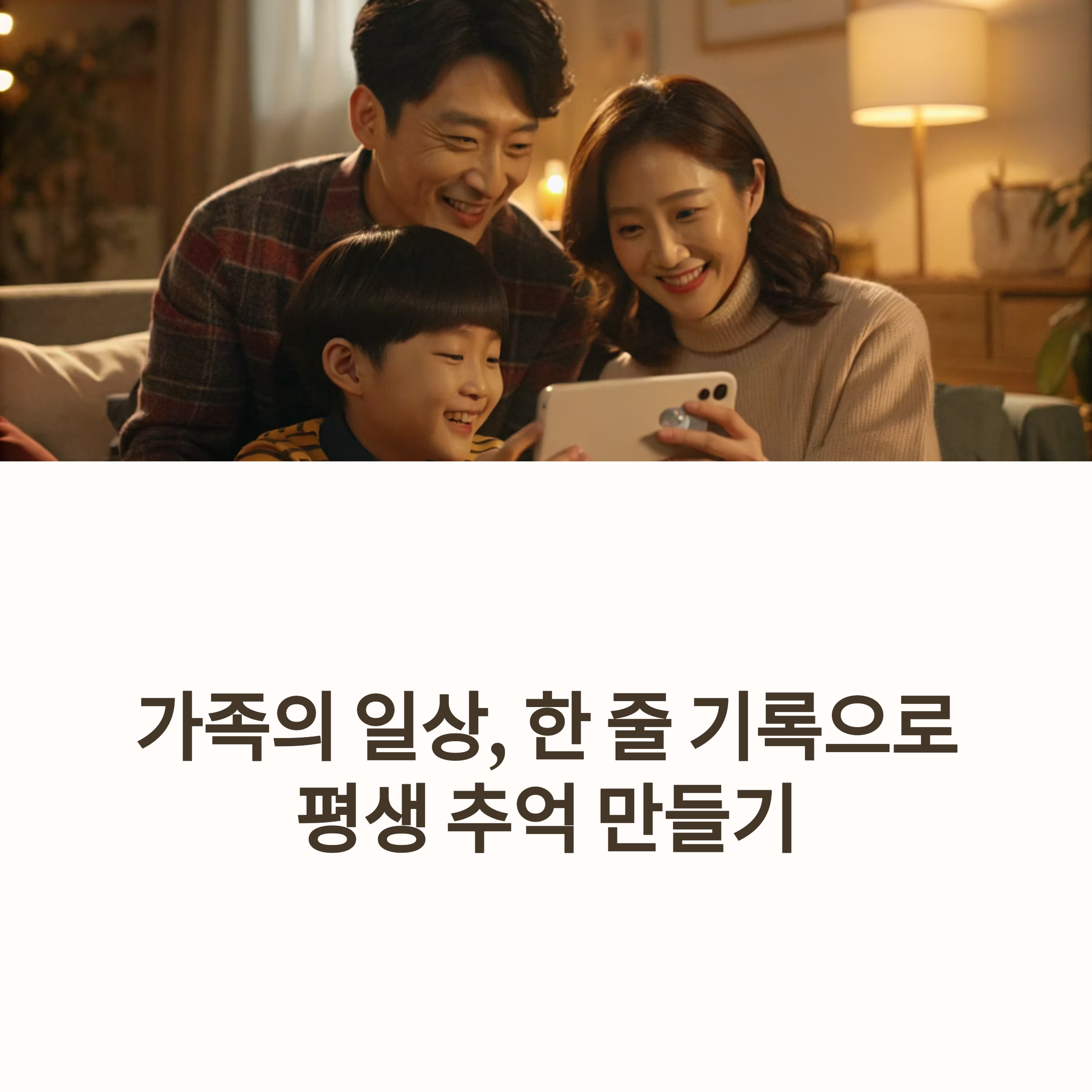 가족의 일상을 기록하는 스마트