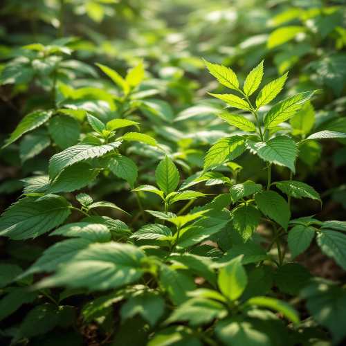 산에-가시오가피잎들이-많음