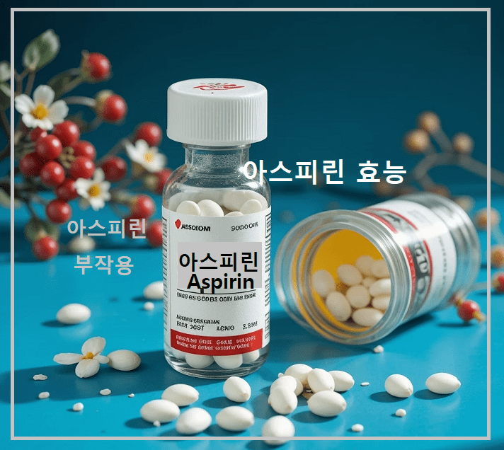 아스피린 효능. 아스피린 부작용.