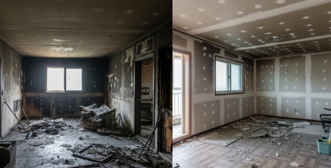 서산 화재 청소