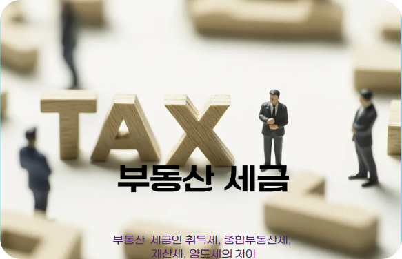 부동산 세금의 종류 및 차이점