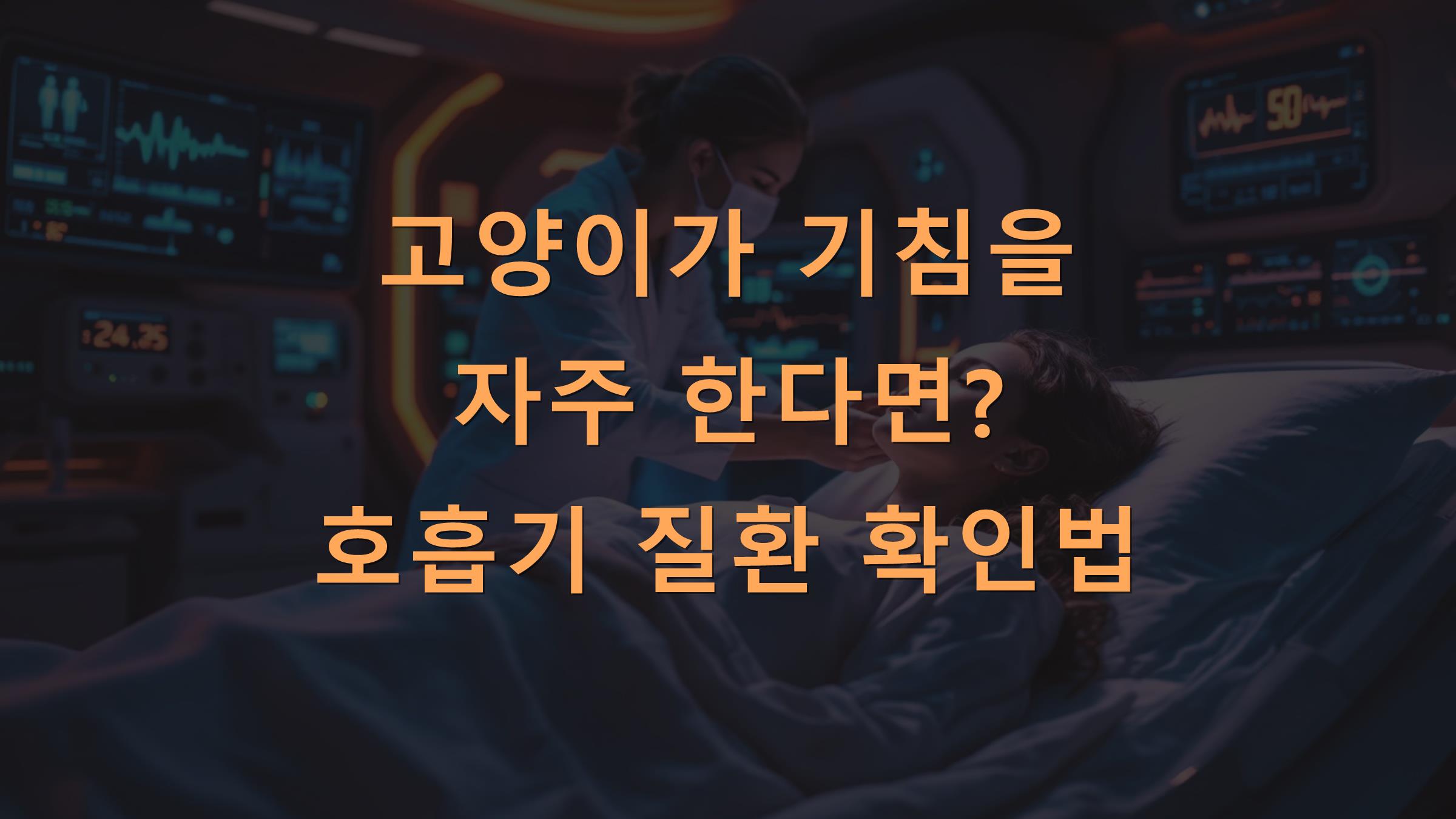 고양이가 기침을 자주 한다면? 호흡기 질환 확인법