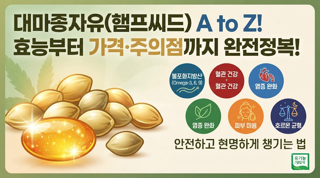 대마종자유 햄피씨드 효능부터 가격 주의점까지