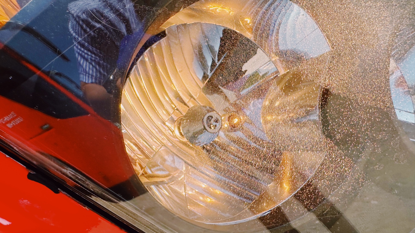 버스 전조등 교체하기