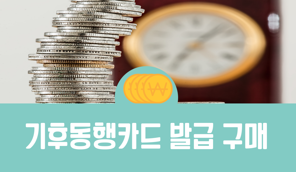 기후동행카드 발급 구매