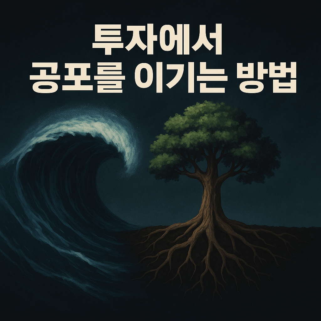 투자에서 공포를 이기는 방법 일러스트