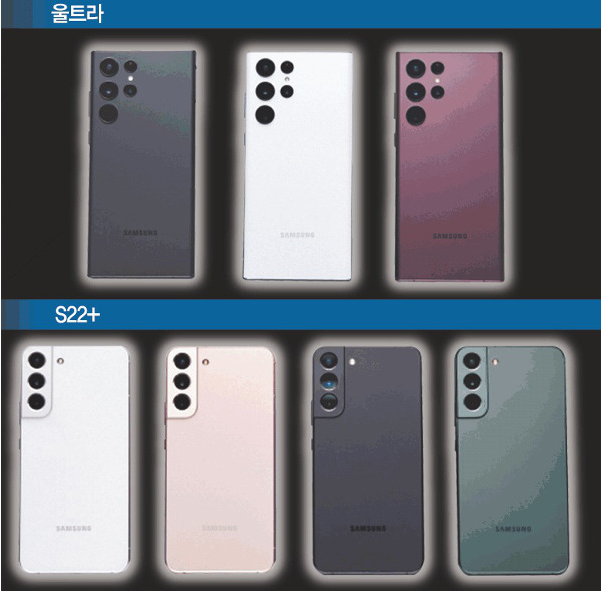 갤럭시s22시리즈 색상