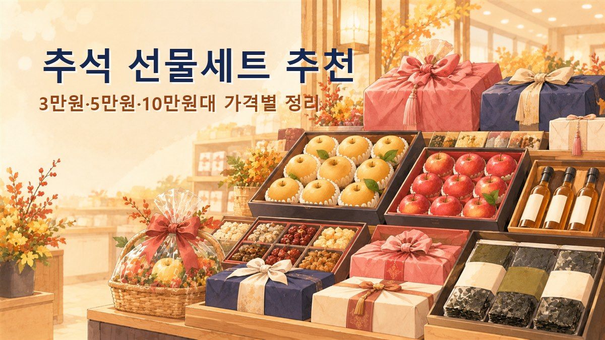 추석 선물세트 추천 3만원 5만원 10만원대 가격별 안내