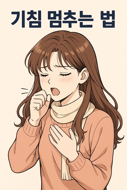 기침 중인 소녀(출처: 자체제작)