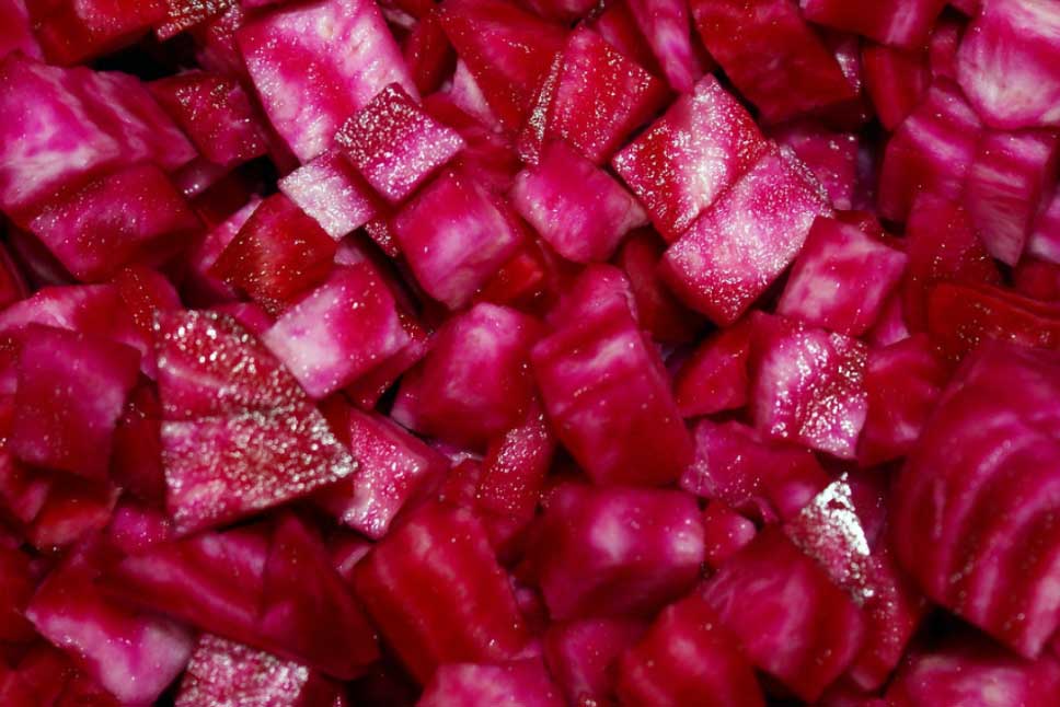 레드비트 깍둑썰기