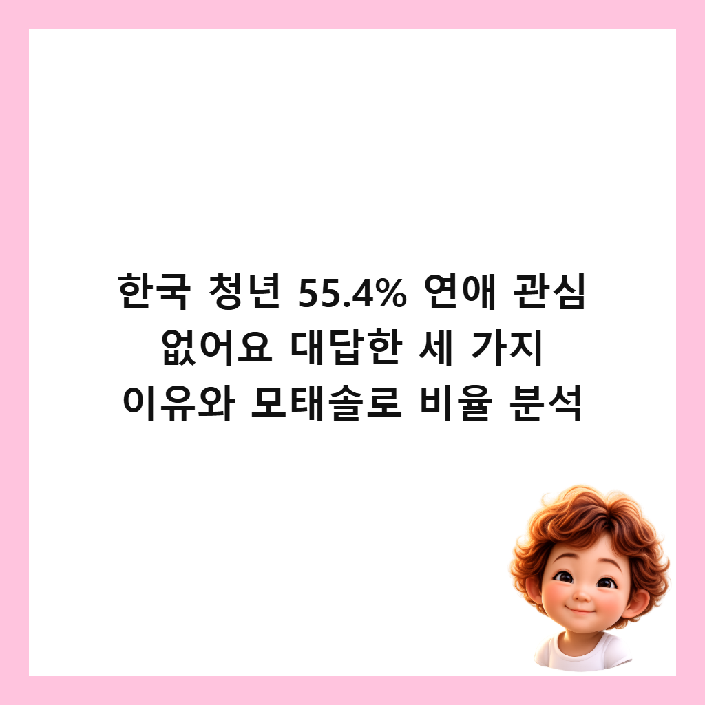 ํ๊ตญ ์ฒญ๋
55.4% ์ฐ์ ๊ด์ฌ ์์ด์ ๋๋ตํ ์ธ ๊ฐ์ง ์ด์ ์ ๋ชจํ์๋ก ๋น์จ ๋ถ์ ์ธ๋ค์ผ